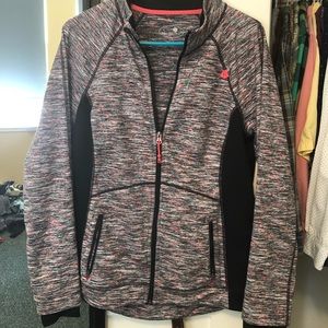 Tangerine zip up workout jacket size L